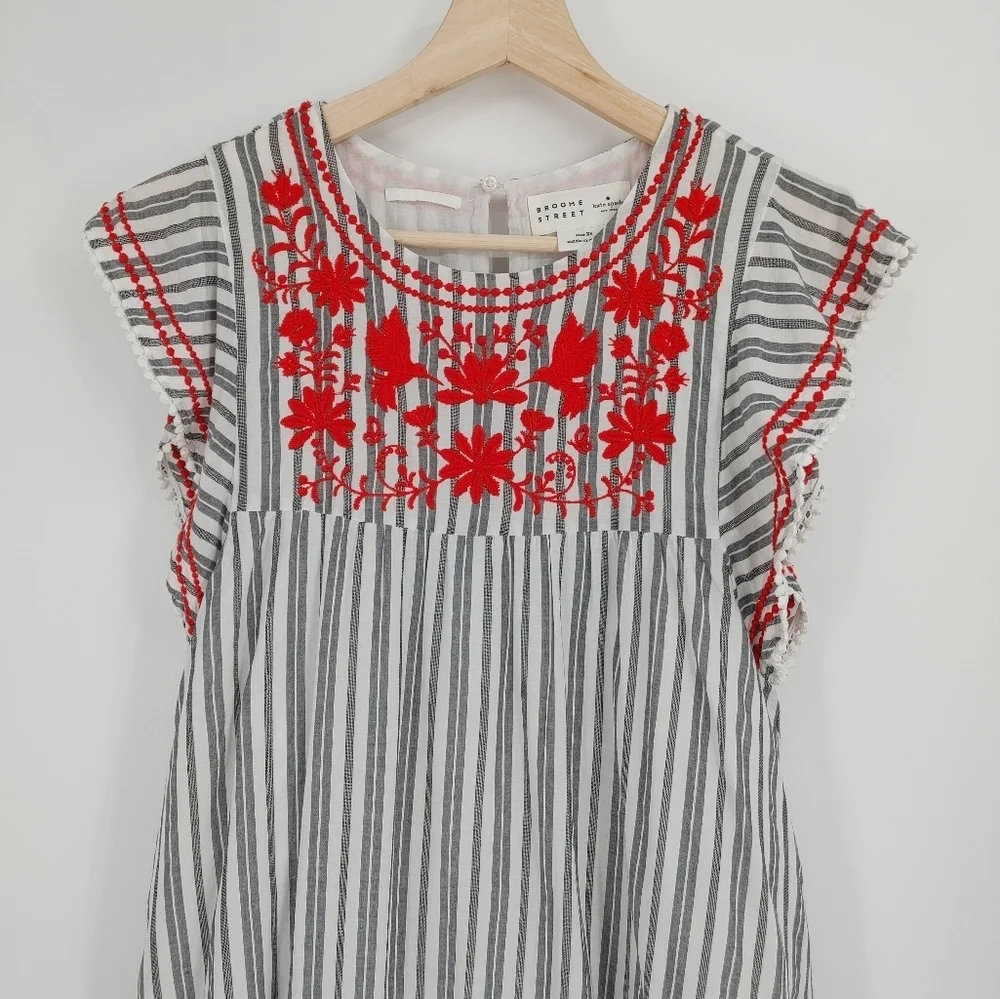 Kate Spade Broome Street Embroidered Dress - Picture 2 of 10